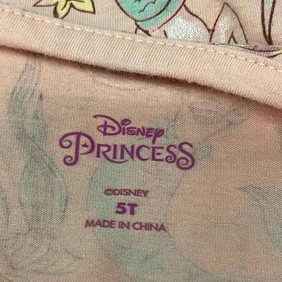 Lot of two Disney little mermaid and stripped flower summer dresses size 5T & 6 - Picture 7 of 12